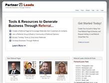 Tablet Screenshot of partner4leads.com